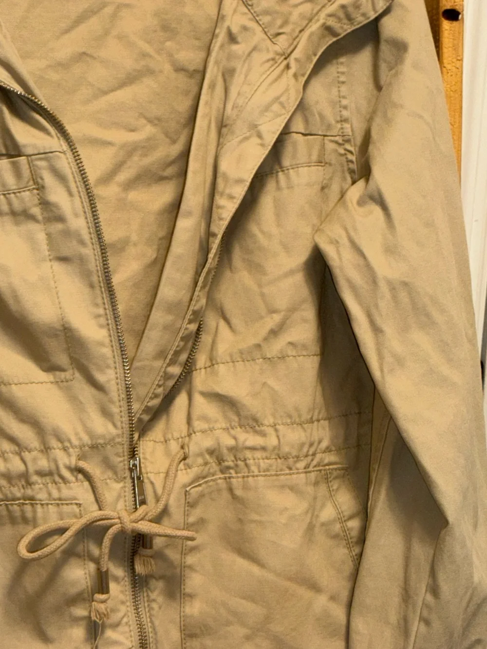Old Navy Beige Drawstring Utility Jacket - Picture 10 of 12
